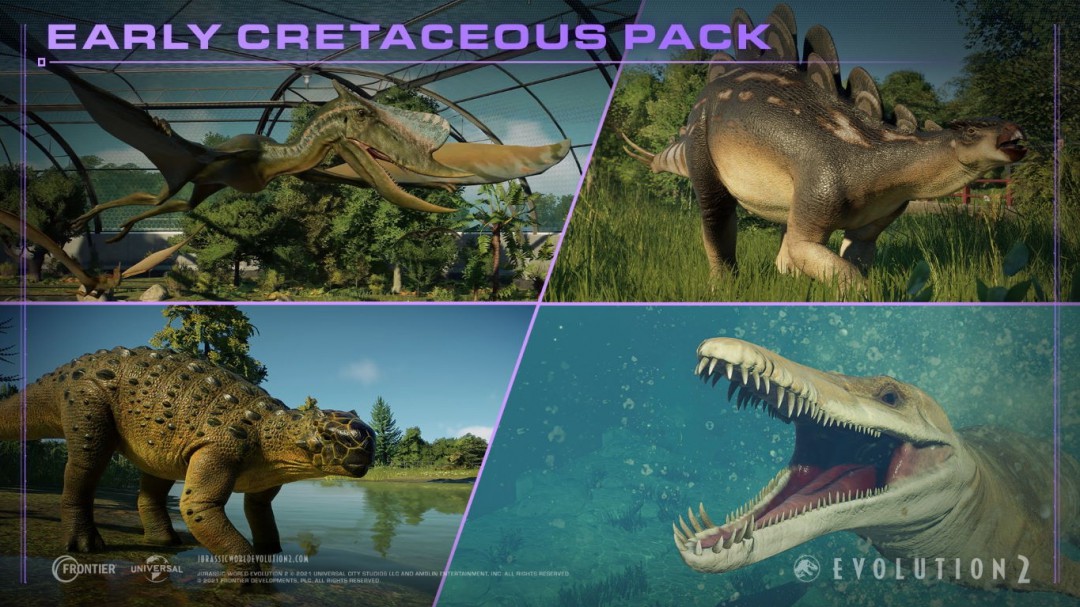 Jurassic World Evolution 2: Early Cretaceous Pack - معرفی بسته‌ی الحاقی Jurassic World Evolution 2 با نام Early Cretaceous Pack